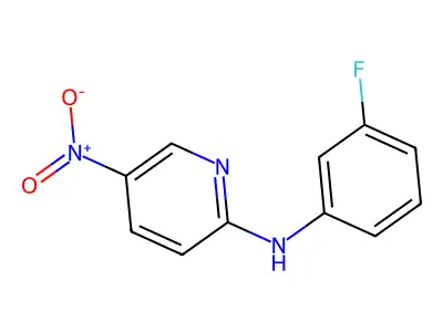N-(3-fluorophenyl)-5-nitropyridin-2-amine structure