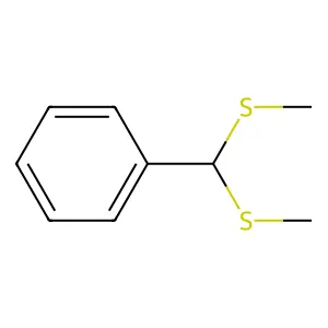 [Bis(methylsulfanyl)methyl]benzene structure