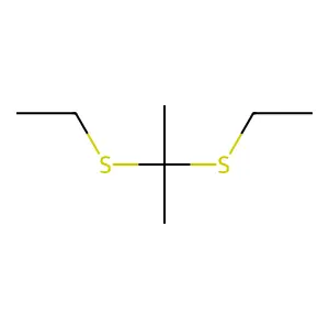 Propane, 2,2-bis(ethylthio)- structure