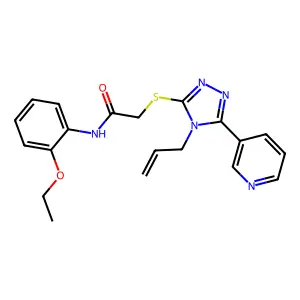 N-(2-ethoxyphenyl)-2-{[4-(prop-2-en-1-yl)-5-(pyridin-3-yl)-4H-1,2,4-triazol-3-yl]sulfanyl}acetamide structure