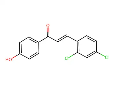 3-(2,4-Dichlorophenyl)-1-(4-hydroxyphenyl)prop-2-en-1-one structure