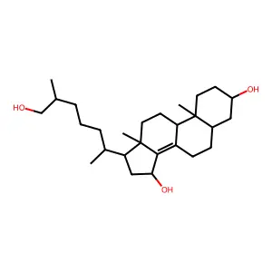 Cholest-8(14)-ene-3,15,26-triol structure