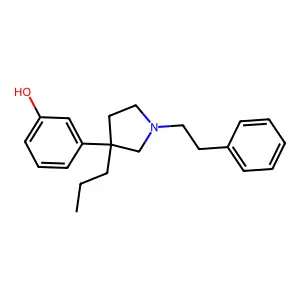 3-(1-Phenethyl-3-propyl-3-pyrrolidinyl)phenol structure