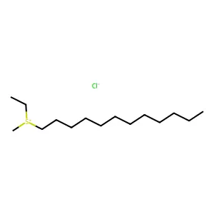 十二烷基乙基甲基锍氯化物 structure