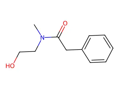 N-(2-Hydroxyethyl)-N-methylbenzeneacetamide structure