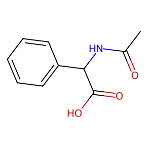 (R)-2-乙酰氨基-2-苯基乙酸 structure