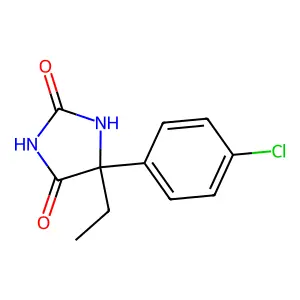 5-(4-Chlorophenyl)-5-ethylimidazolidine-2,4-dione structure