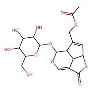 车叶草苷 structure