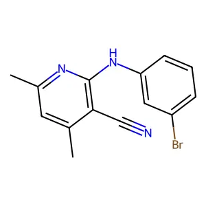 2-(3-Bromo-phenylamino)-4,6-dimethyl-nicotinonitrile structure