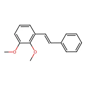 Benzene, 1,2-dimethoxy-3-(2-phenylethenyl)- structure