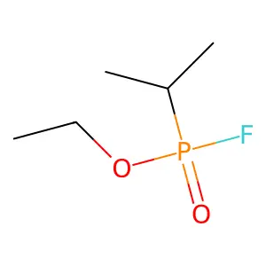 Ethyl isopropylphosphonofluoridate structure