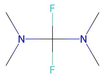 1,1-Difluoro-N,N,N',N'-tetramethylmethanediamine structure