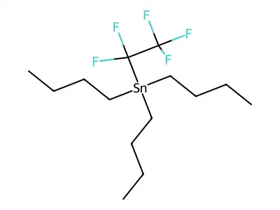 Tributyl(pentafluoroethyl)stannane structure