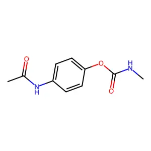 Acetamide, N-(4-(((methylamino)carbonyl)oxy)phenyl)- structure