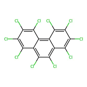 Phenanthrene, decachloro- structure