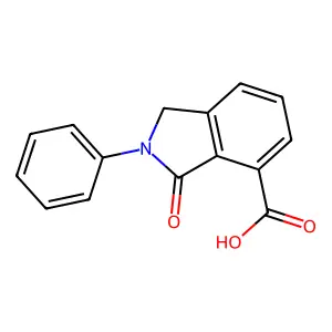 3-oxo-2-phenyl-2,3-dihydro-1H-isoindole-4-carboxylic acid structure