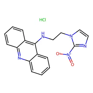 9-(2-(2-Nitro-1-imidazolyl)ethylamino)acridine structure