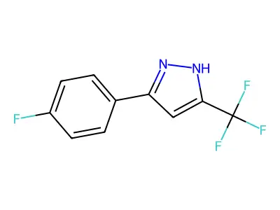3-(4-Fluorophenyl)-5-(trifluoromethyl)-1H-pyrazole structure