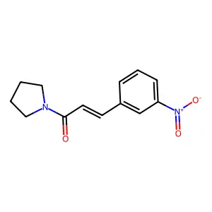 1-[(2E)-3-(3-nitrophenyl)prop-2-enoyl]pyrrolidine structure