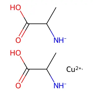 Bis(alaninato)copper structure
