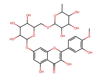 Tamarixetin 7-rutinoside structure