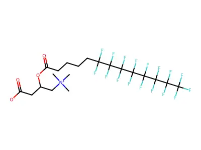 5-(F-Octyl)-pentanoyl carnitine structure