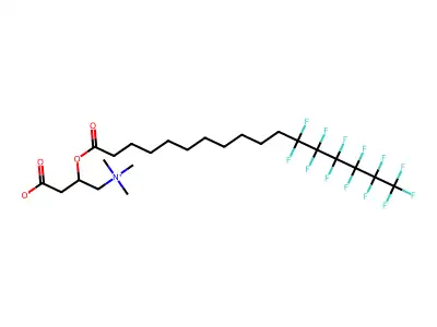 11-(F-Hexyl)-undecanoyl carnitine structure