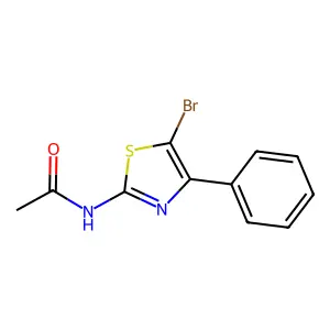 N-(5-溴-4-苯基-1,3-噻唑-2-基)乙酰胺 structure