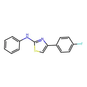 4-(4-Fluorophenyl)-N-phenyl-1,3-thiazol-2-amine structure