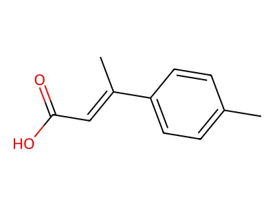 2-Butenoic acid, 3-(4-methylphenyl)- structure