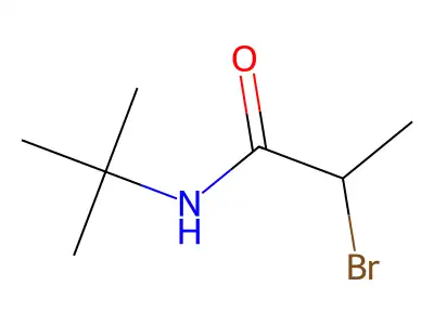 2-溴-N-叔丁基丙酰胺 structure