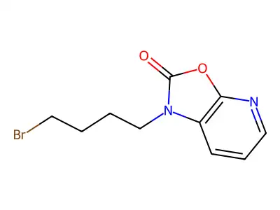 Oxazolo(5,4-b)pyridin-2(1H)-one, 1-(4-bromobutyl)- structure