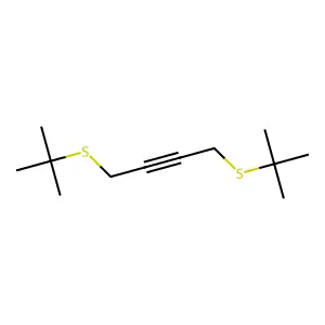 1,4-Bis(tert-butylsulfanyl)but-2-yne structure