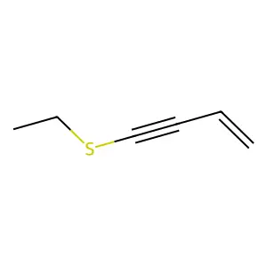 1-Ethylthio-3-buten-1-yne structure