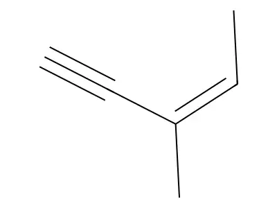 (Z)-3-methylpent-3-en-1-yne structure