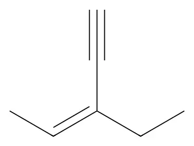 (E)-Pent-1-yne-3-ene, 3-ethyl- structure