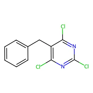5-Benzyl-2,4,6-trichloropyrimidine structure
