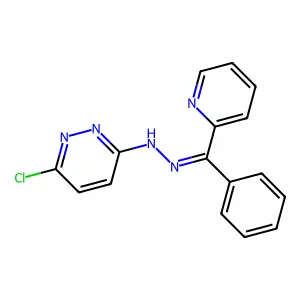 3-Chloro-6-[2-[phenyl(2-pyridyl)methylene]hydrazino]pyridazine structure