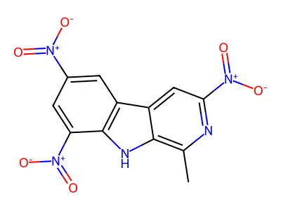3,6,8-Trinitroharman structure