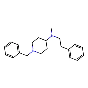 4-[N-methyl-N-(2-phenylethyl)amino]-1-benzylpiperidine structure