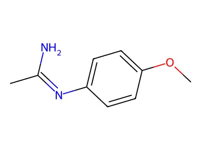 N-(4-Methoxy-phenyl)-acetamidine; hydrochloride structure