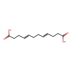 十二碳-4,8-二烯二酸 structure