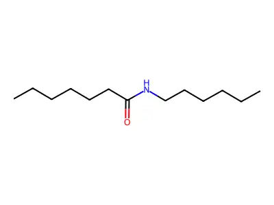 N-hexylheptanamide structure