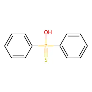 Diphenylthiophosphinic acid structure