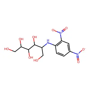 2-Deoxy-2-[(2,4-dinitrophenyl)amino]hexitol structure