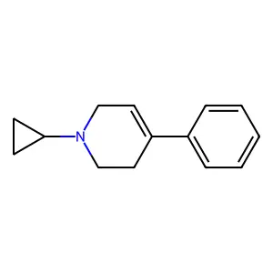 1-Cyclopropyl-4-phenyl-1,2,3,6-tetrahydropyridine structure