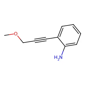 2-(3-Methoxy-1-propynyl)aniline structure