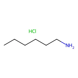 1-Hexanamine, hydrochloride (1:1) structure