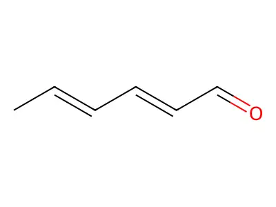 2,4-己二烯醛 structure