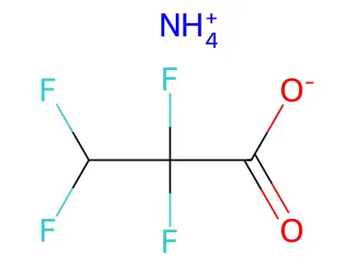 Ammonium 2,2,3,3-tetrafluoropropionate structure